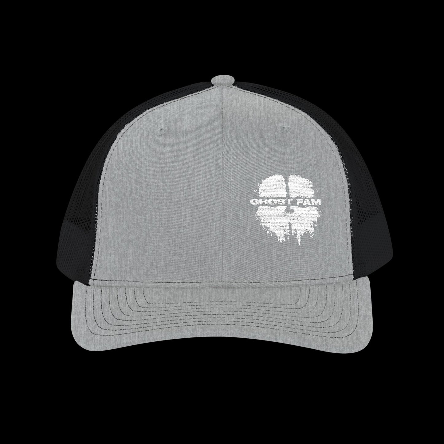 Embroidered "Ghost Fam" Trucker Cap