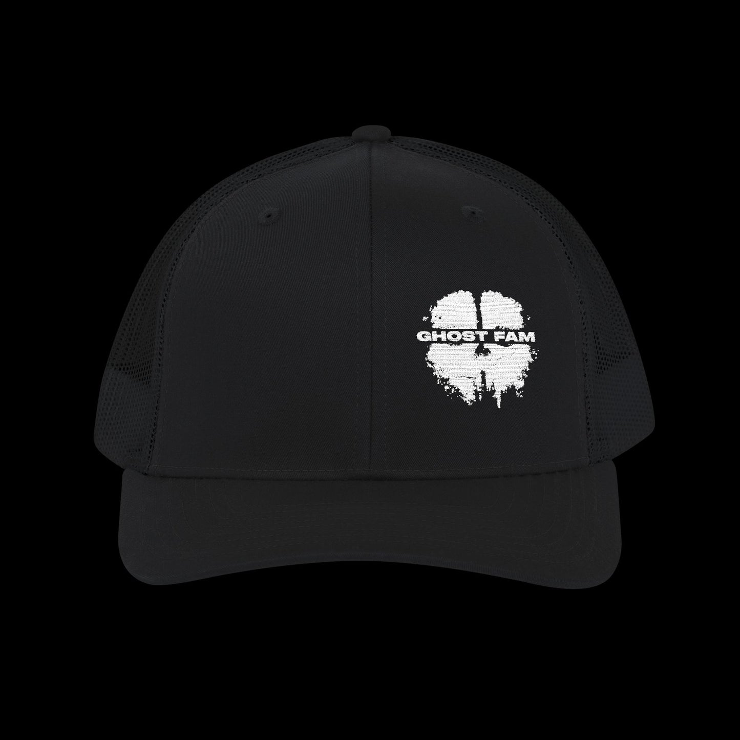 Embroidered "Ghost Fam" Trucker Cap