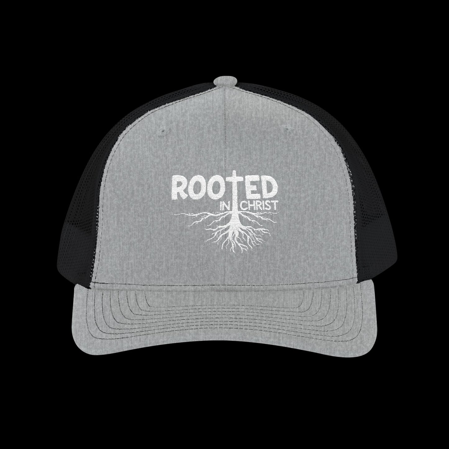 Embroidered "Rooted in Christ" Trucker Cap