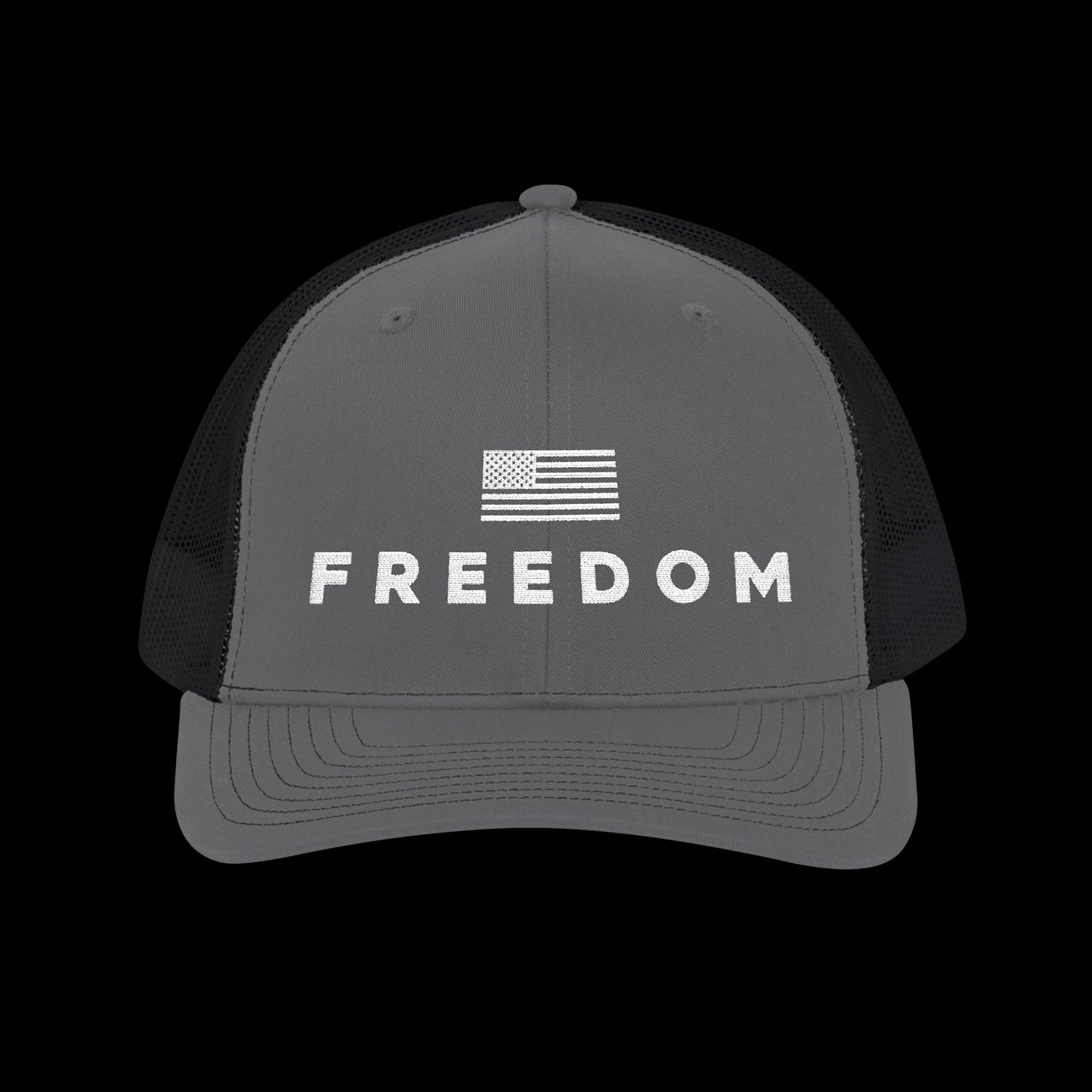 Embroidered Trucker Freedom Cap