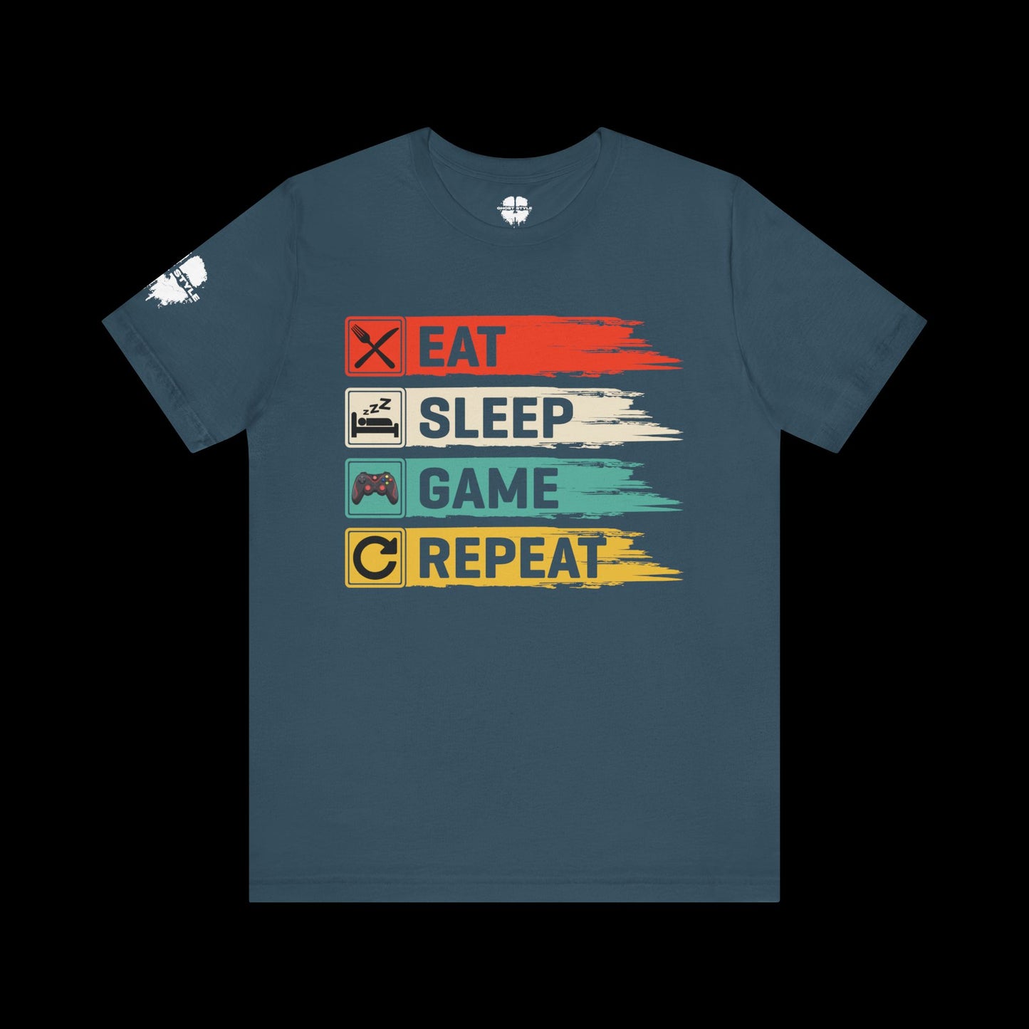Eat Sleep Game Repeat Tee