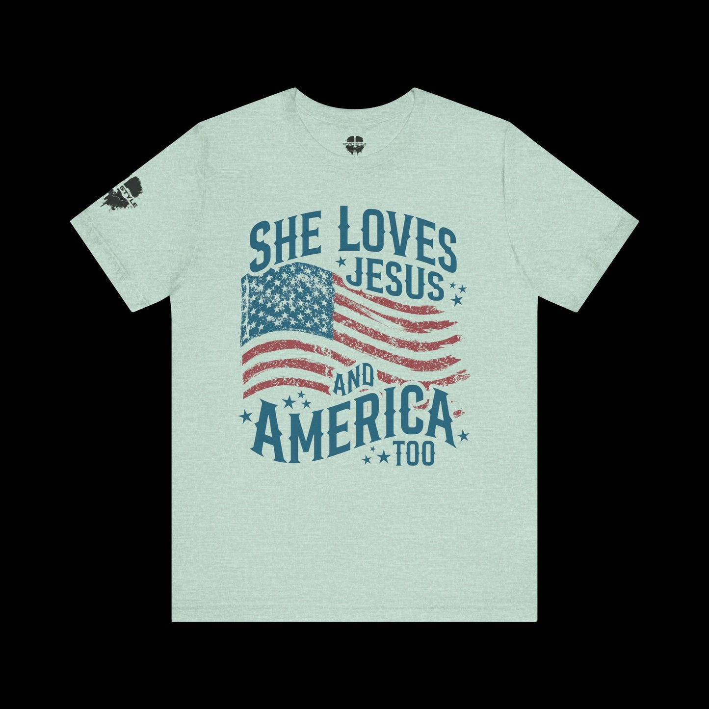 She Loves Jesus and America Tee