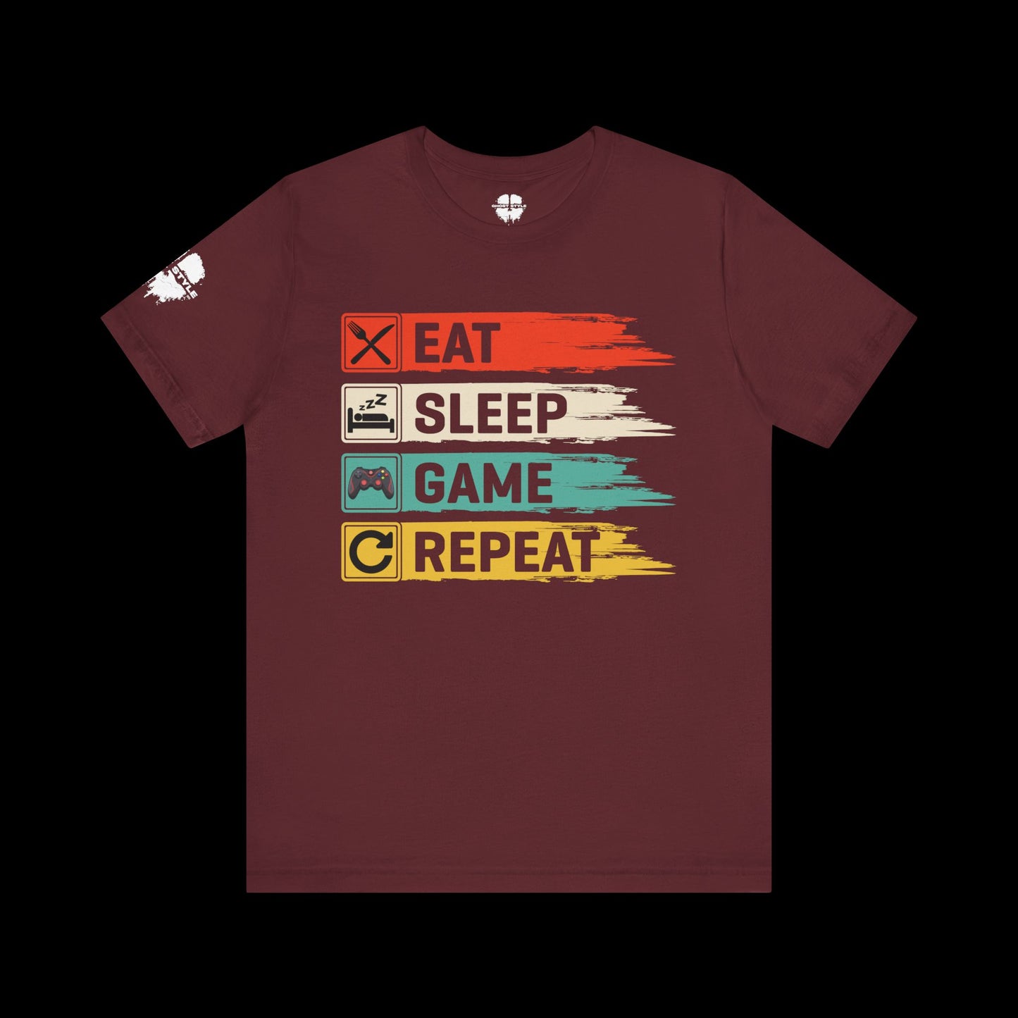 Eat Sleep Game Repeat Tee