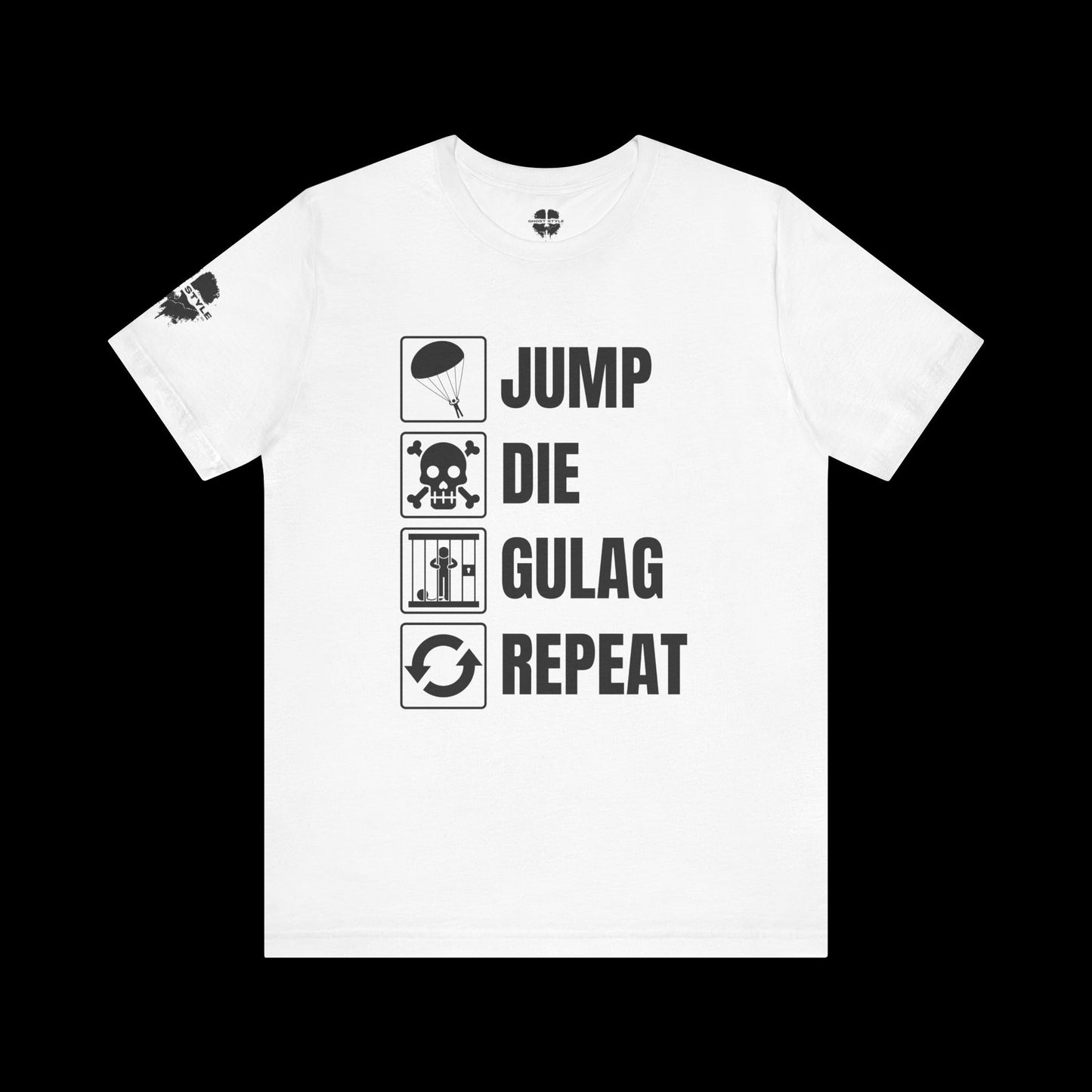 Jump Die Gulag Repeat Tee