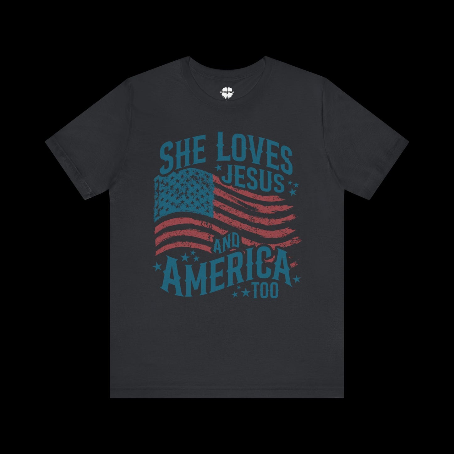 She Loves Jesus and America Tee