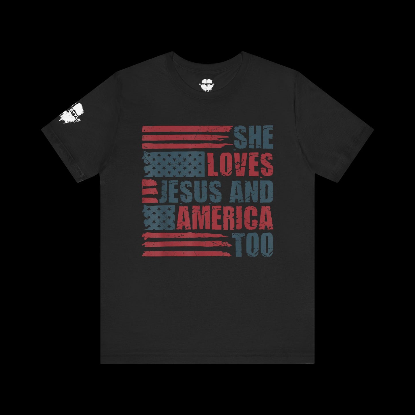 She Loves Jesus and America Tee