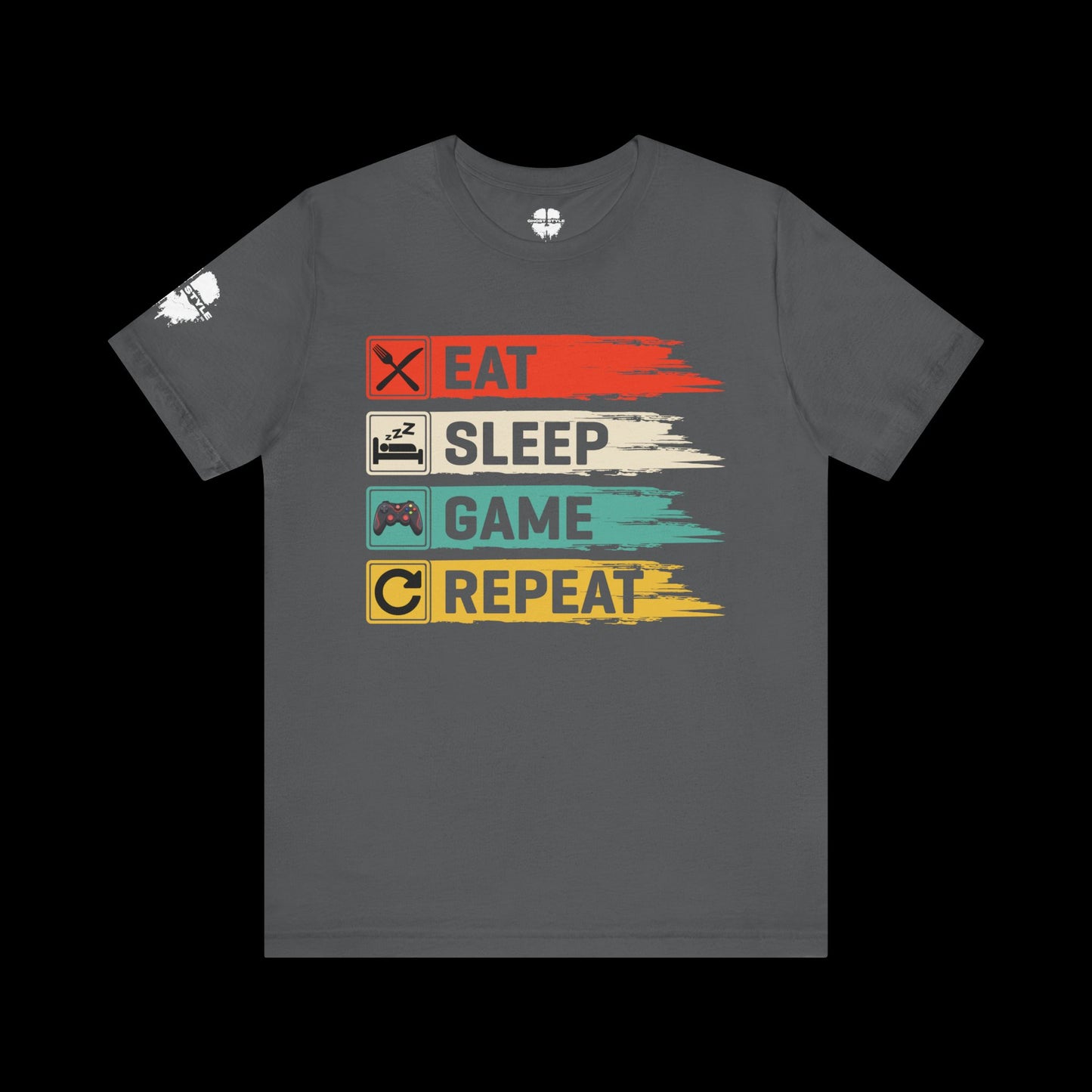 Eat Sleep Game Repeat Tee