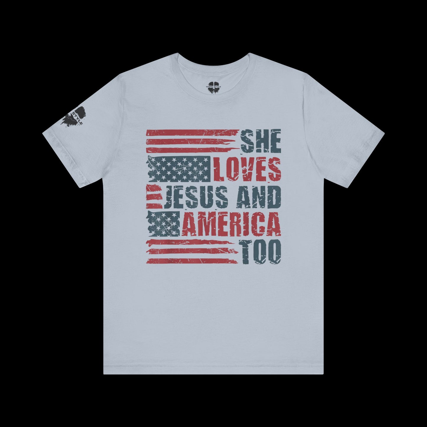 She Loves Jesus and America Tee