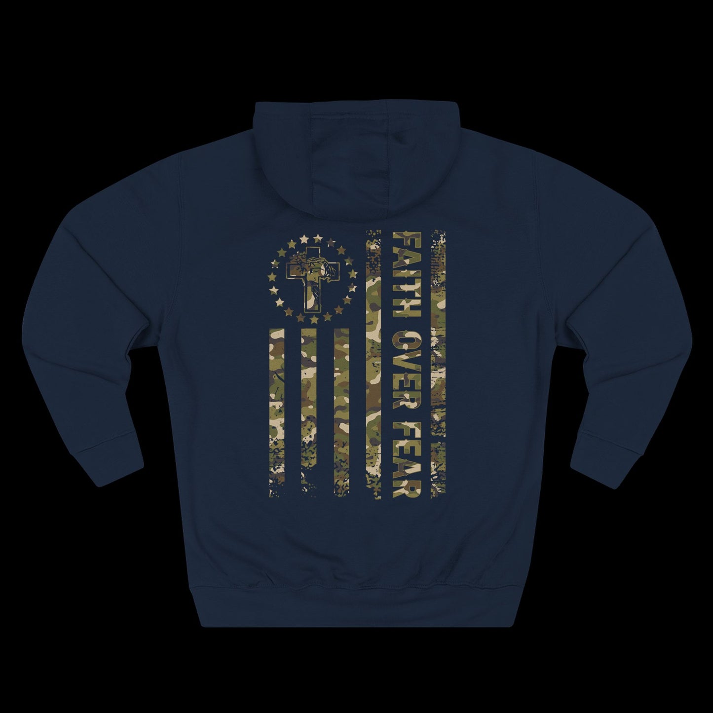 Faith Over Fear Camo Hoodie