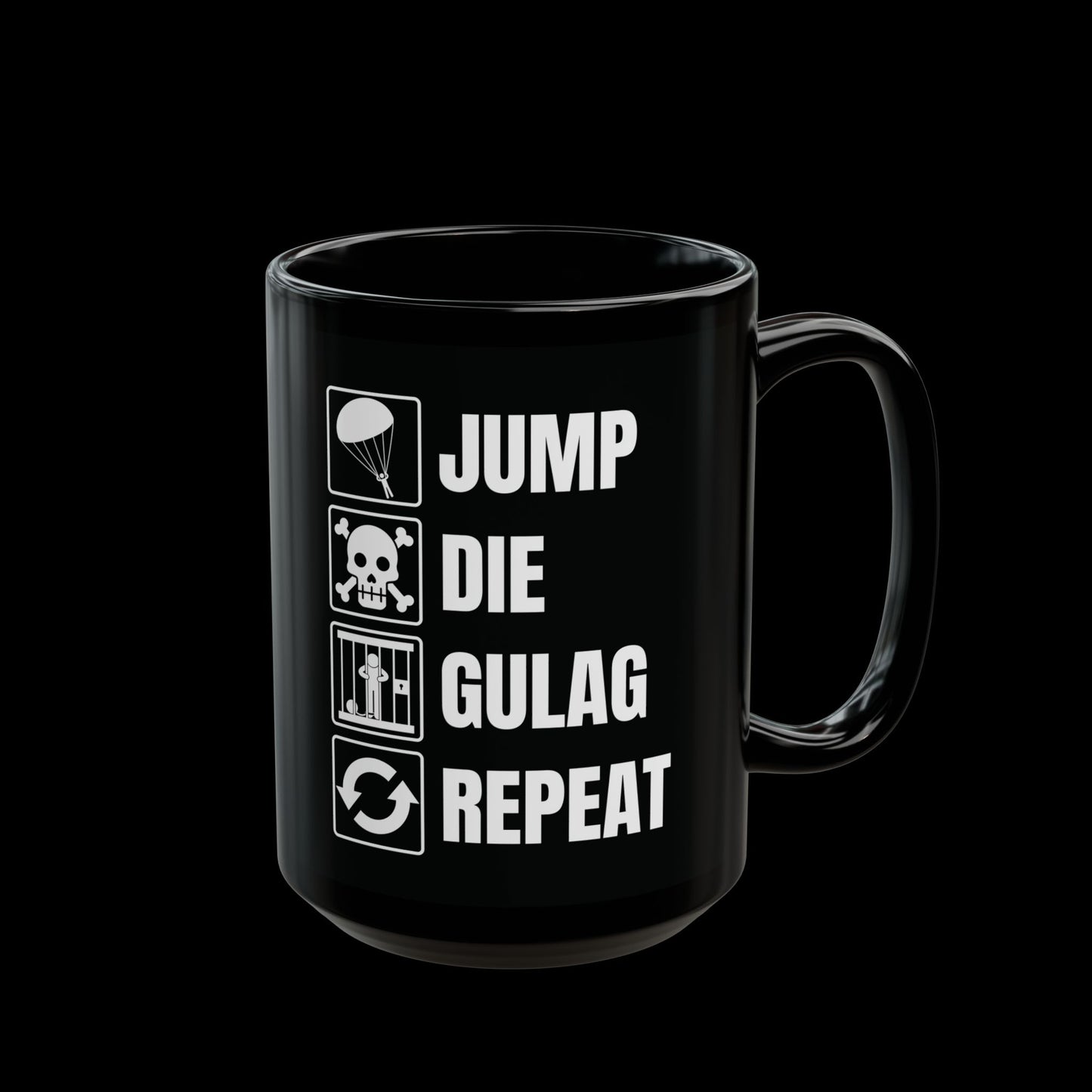 Jump, Die, Gulag, Repeat Mug