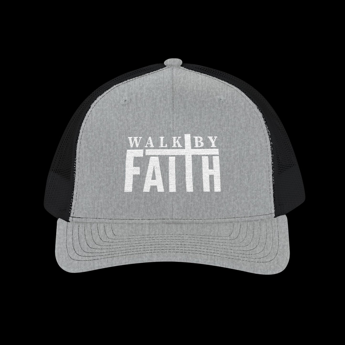 Embroidered "Walk By Faith" Trucker Cap