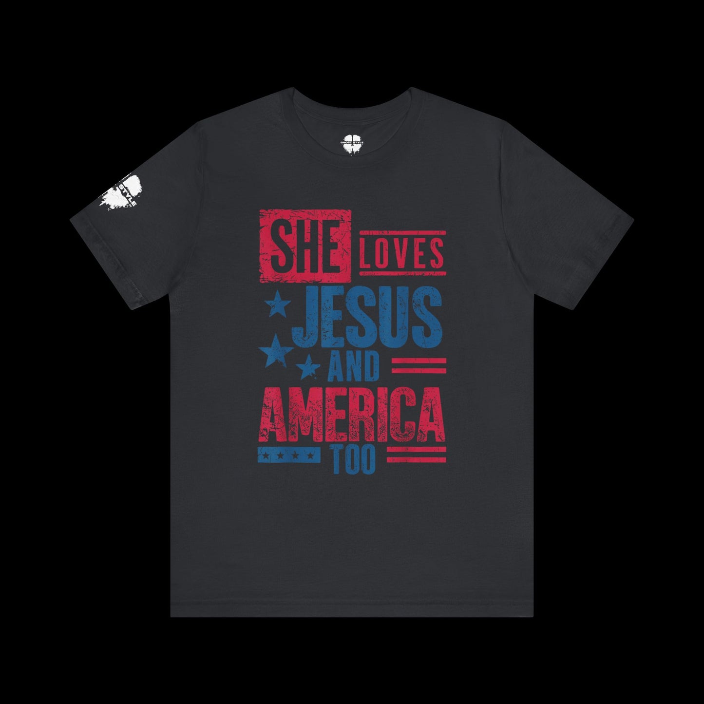 She Loves Jesus and America Tee