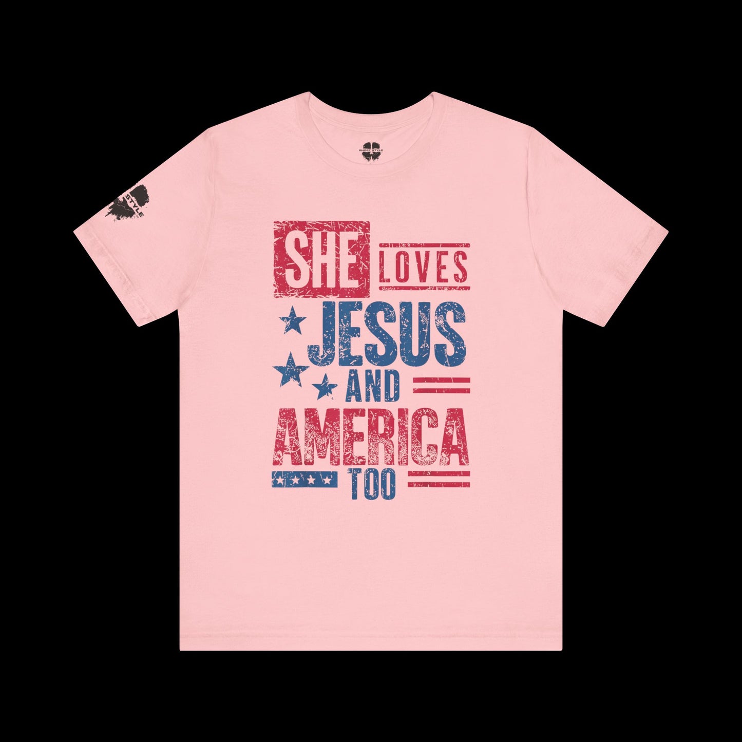 She Loves Jesus and America Tee