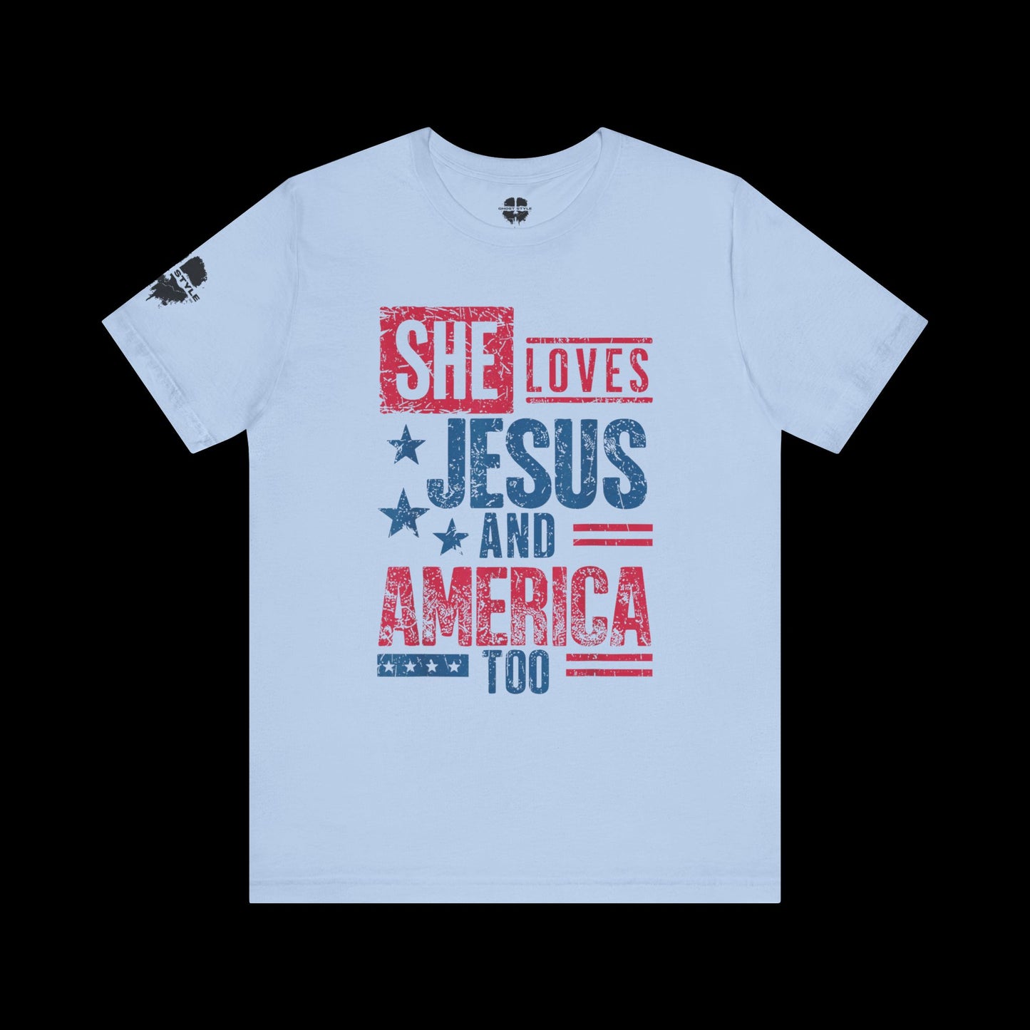 She Loves Jesus and America Tee