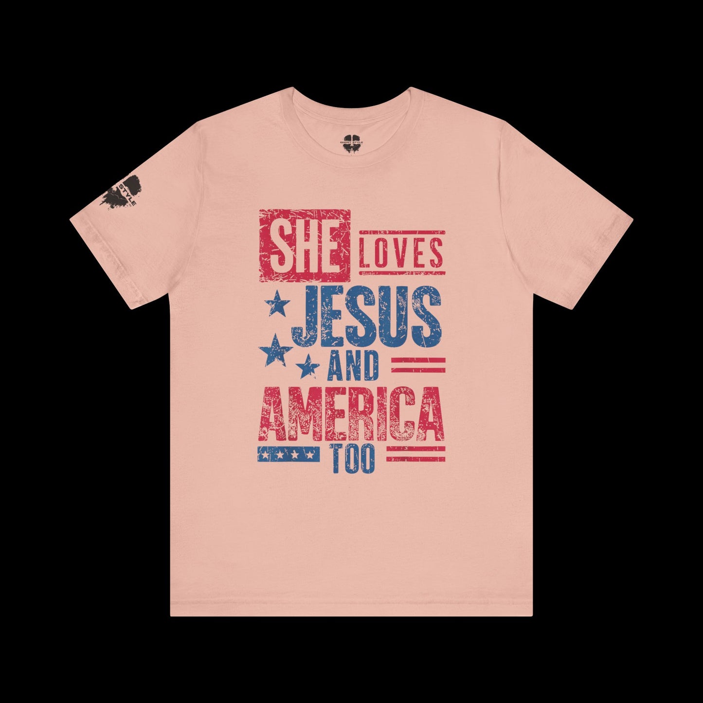 She Loves Jesus and America Tee