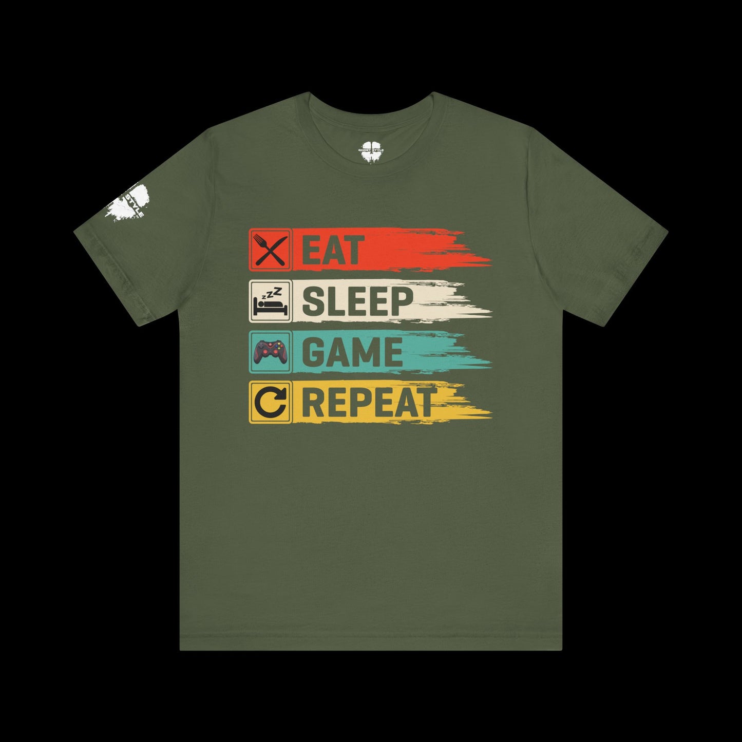Eat Sleep Game Repeat Tee