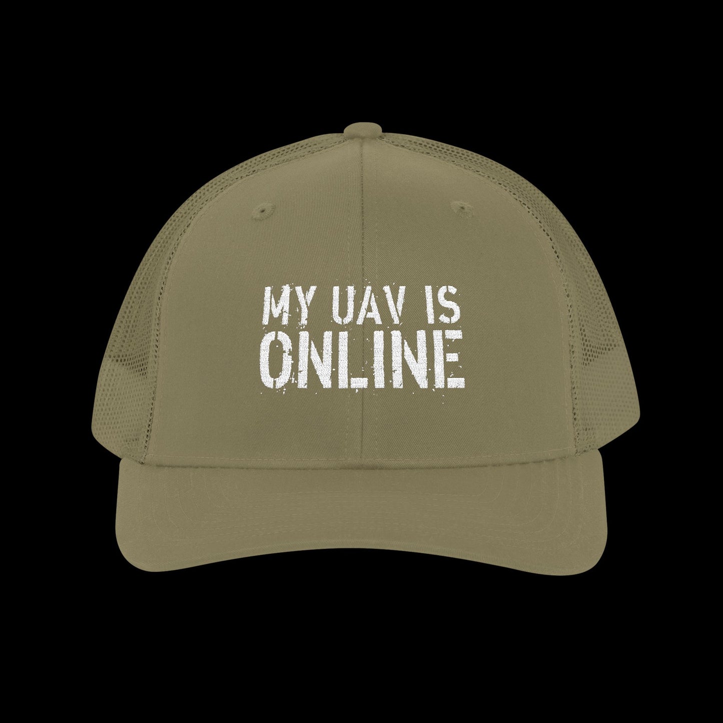 Embroidered "My UAV is Online" Trucker Cap