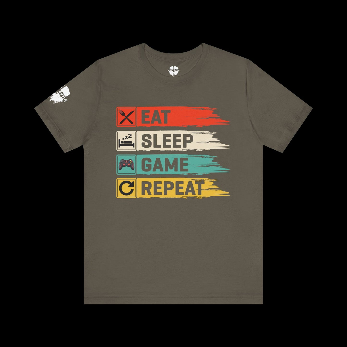 Eat Sleep Game Repeat Tee