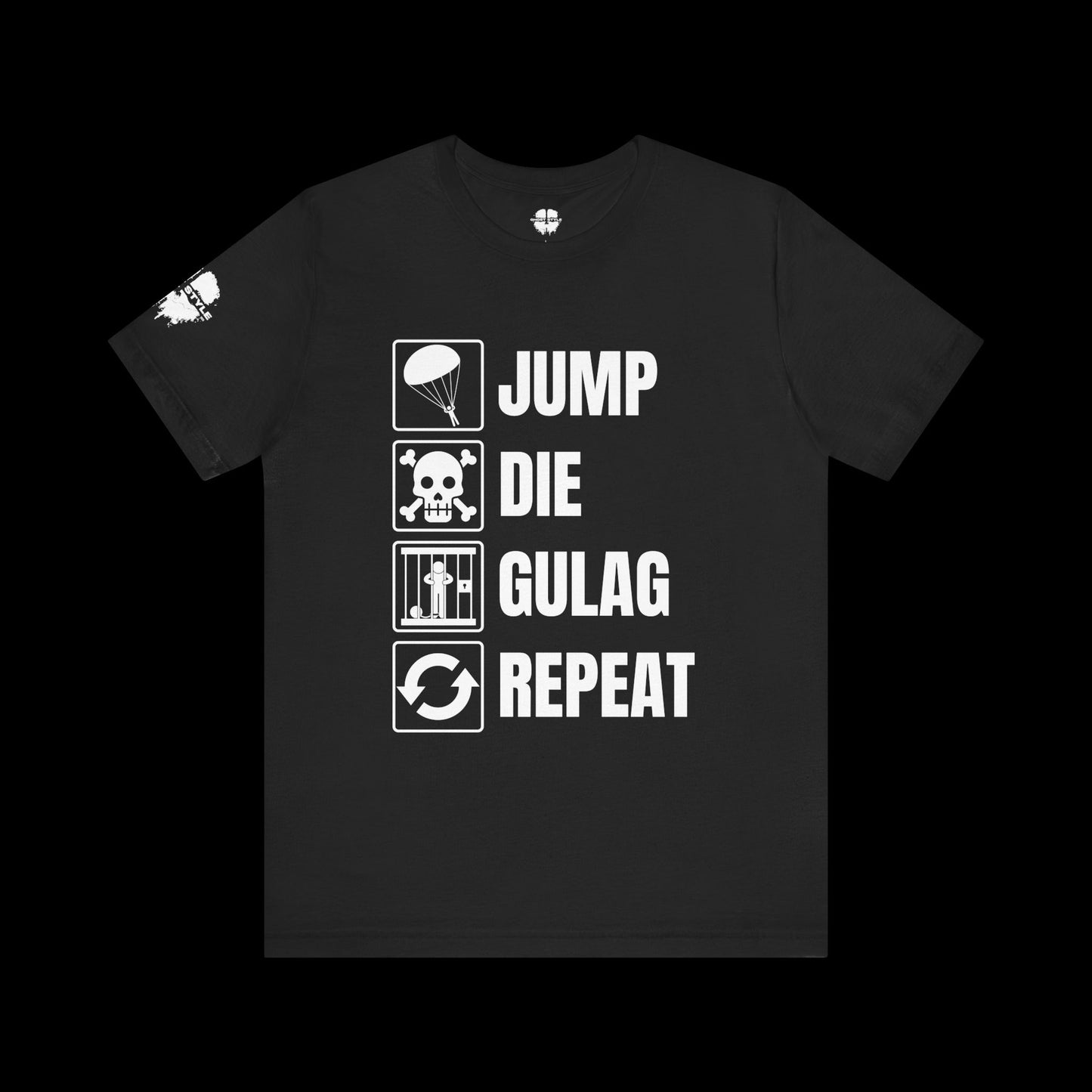 Jump Die Gulag Repeat Tee