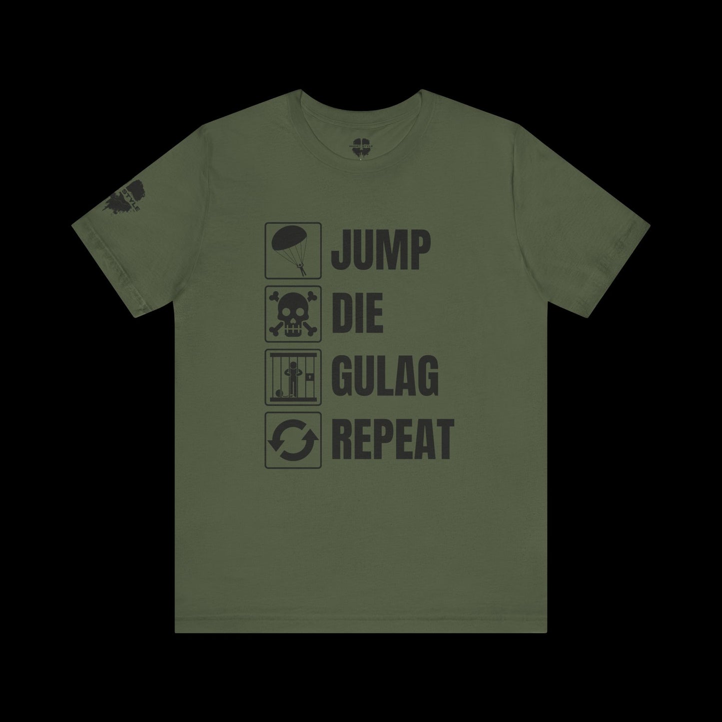 Jump Die Gulag Repeat Tee