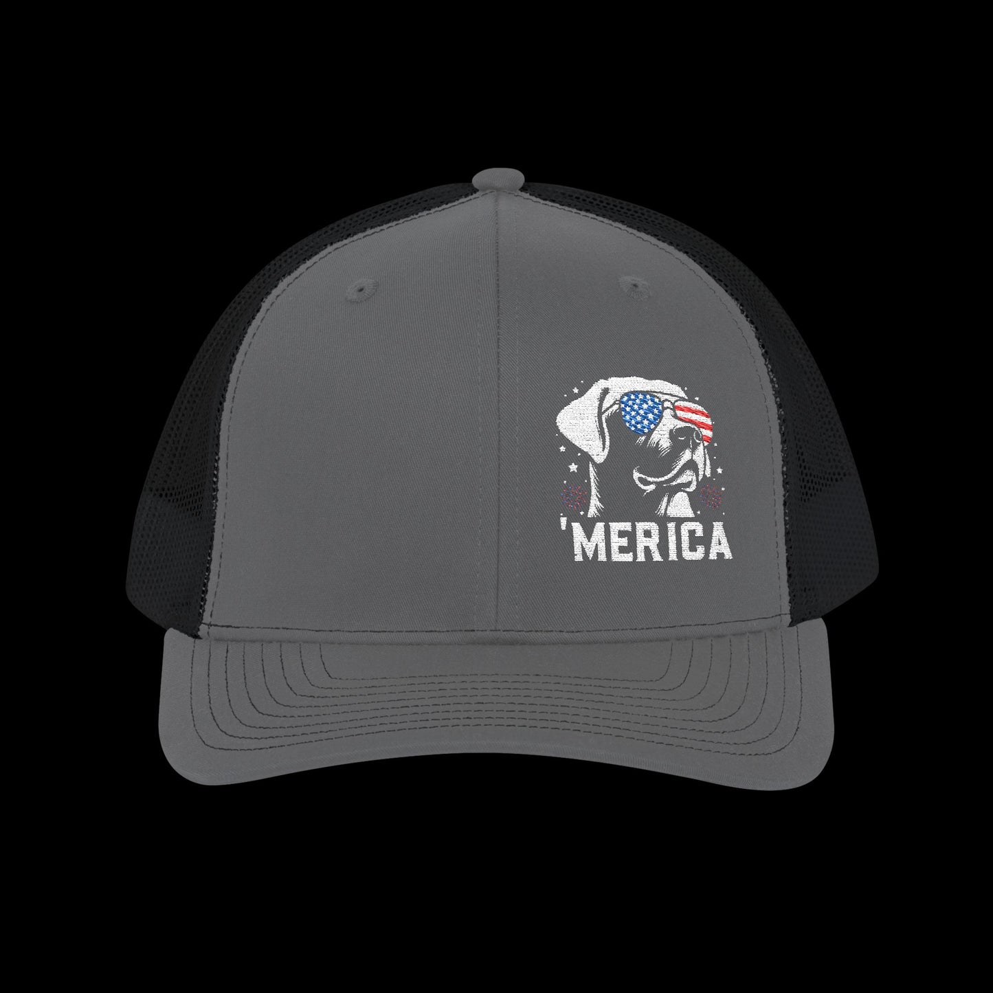 Embroidered "Lab 'Merica" Trucker Cap