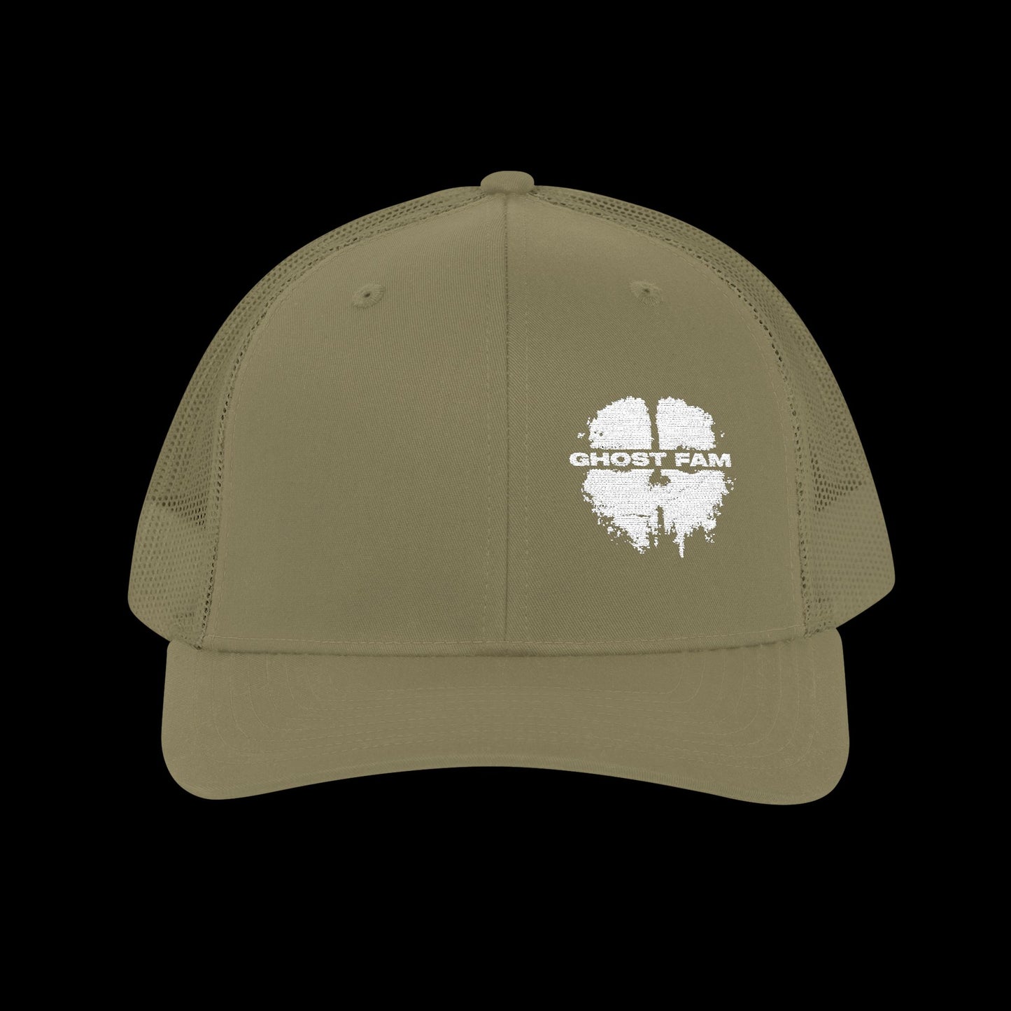 Embroidered "Ghost Fam" Trucker Cap