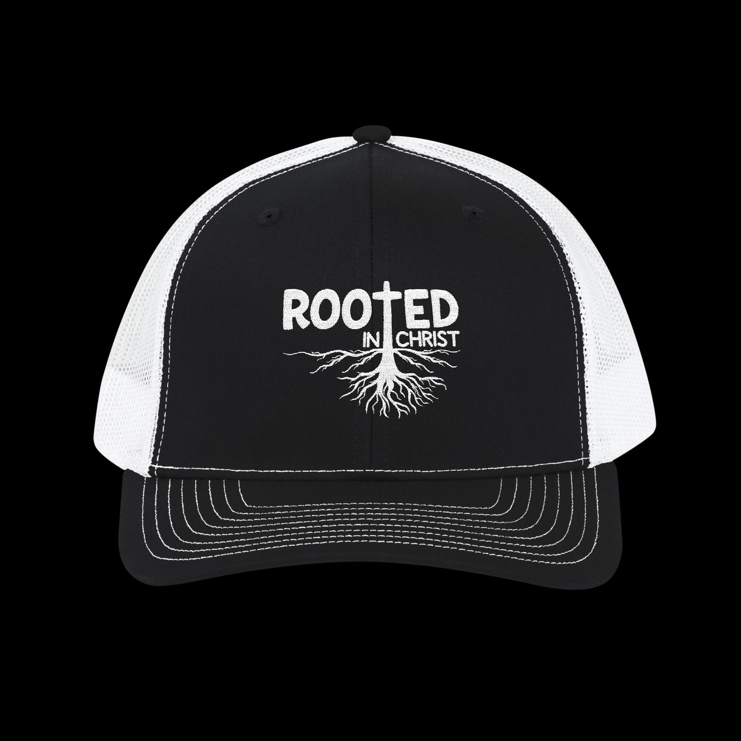 Embroidered "Rooted in Christ" Trucker Cap