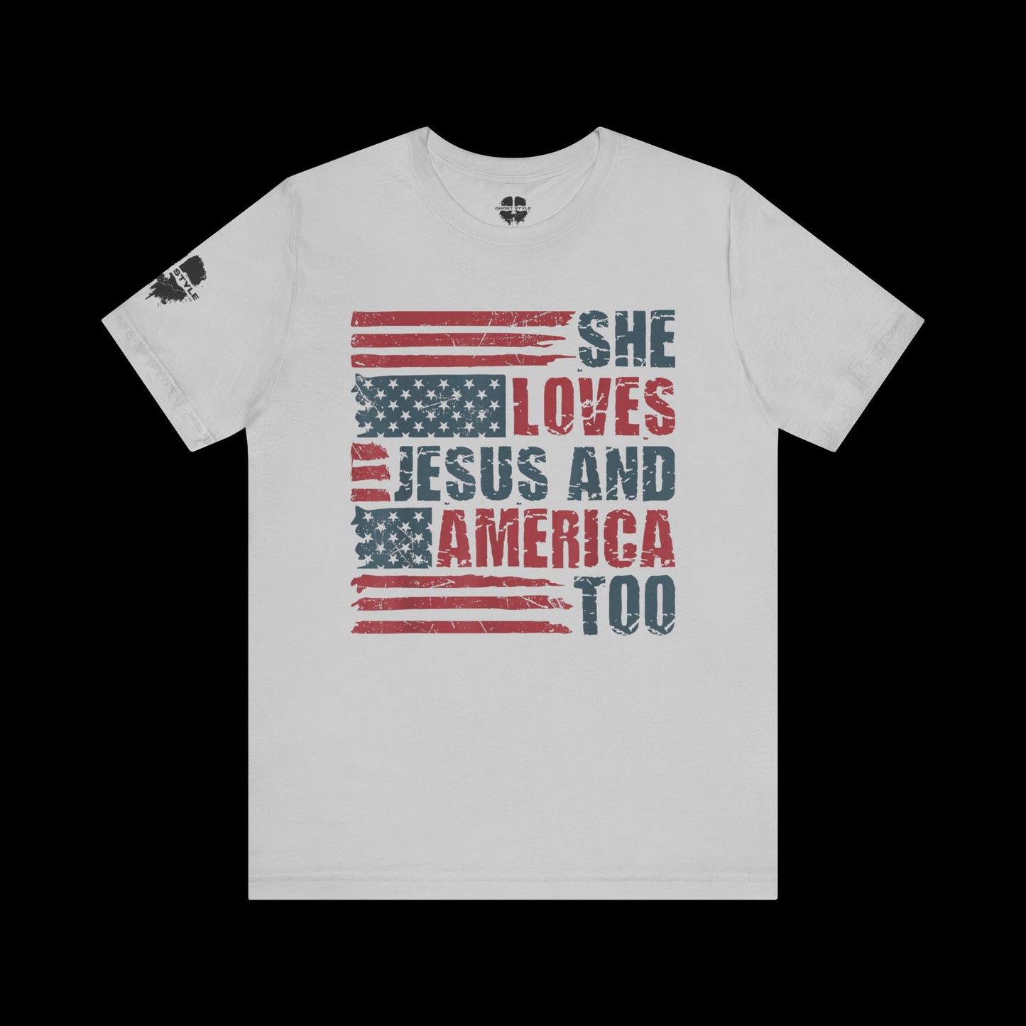 She Loves Jesus and America Tee