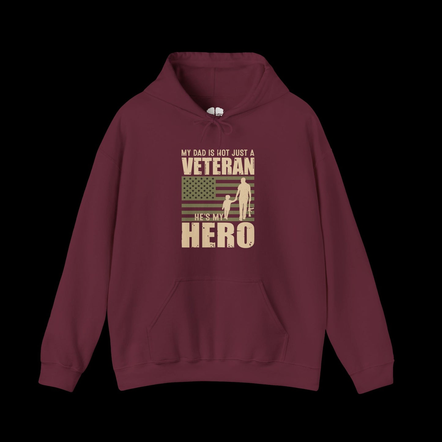 Dad's Hero Veteran Hoodie