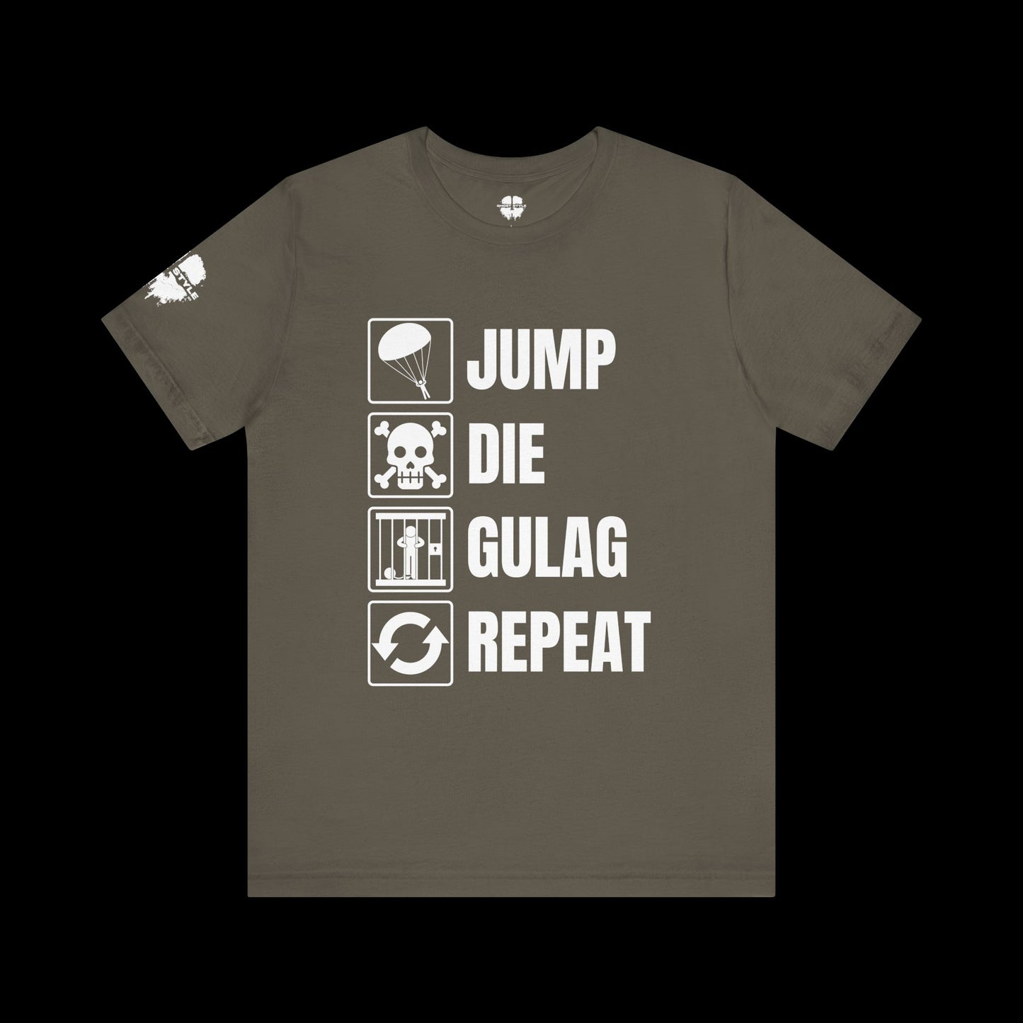 Jump Die Gulag Repeat Tee