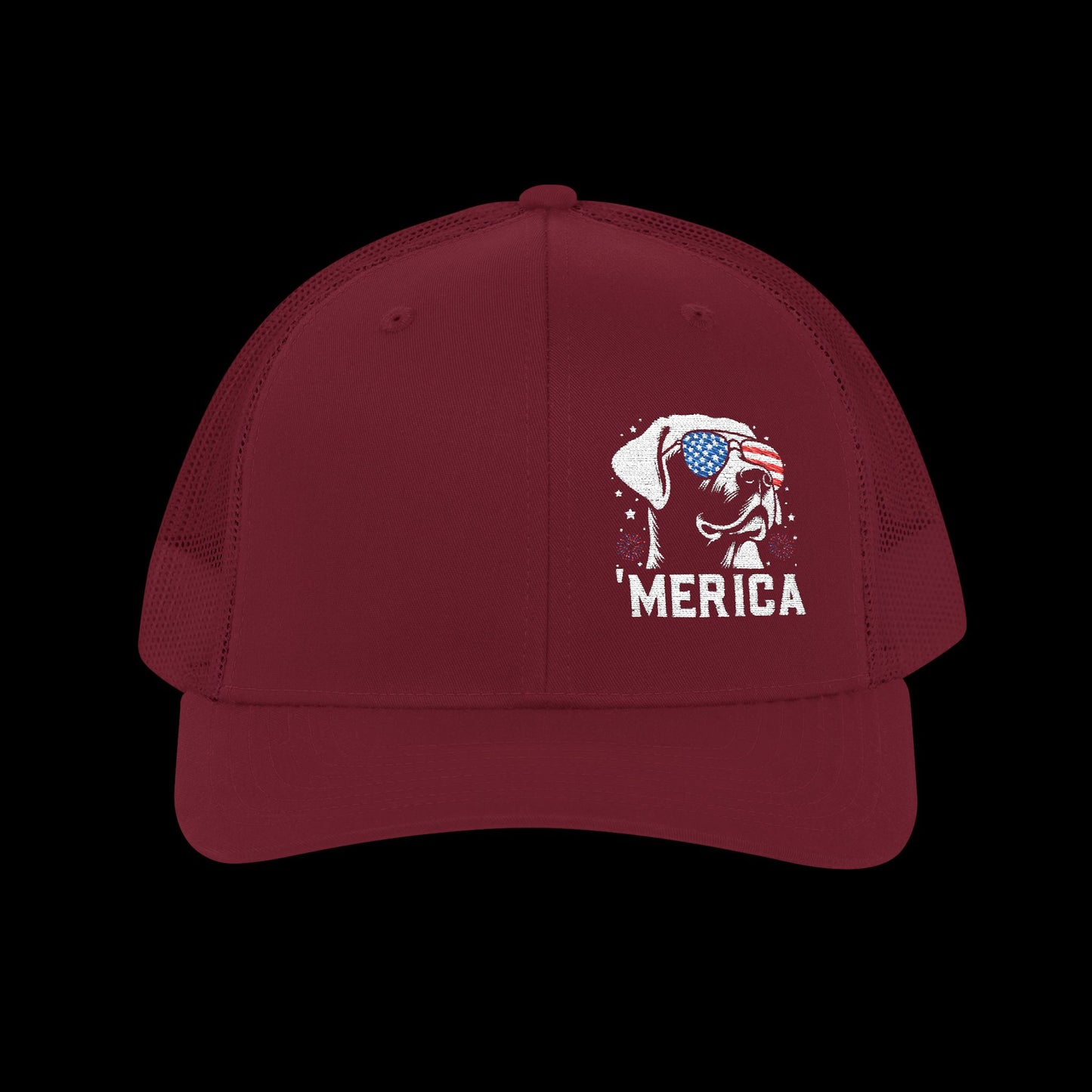 Embroidered "Lab 'Merica" Trucker Cap