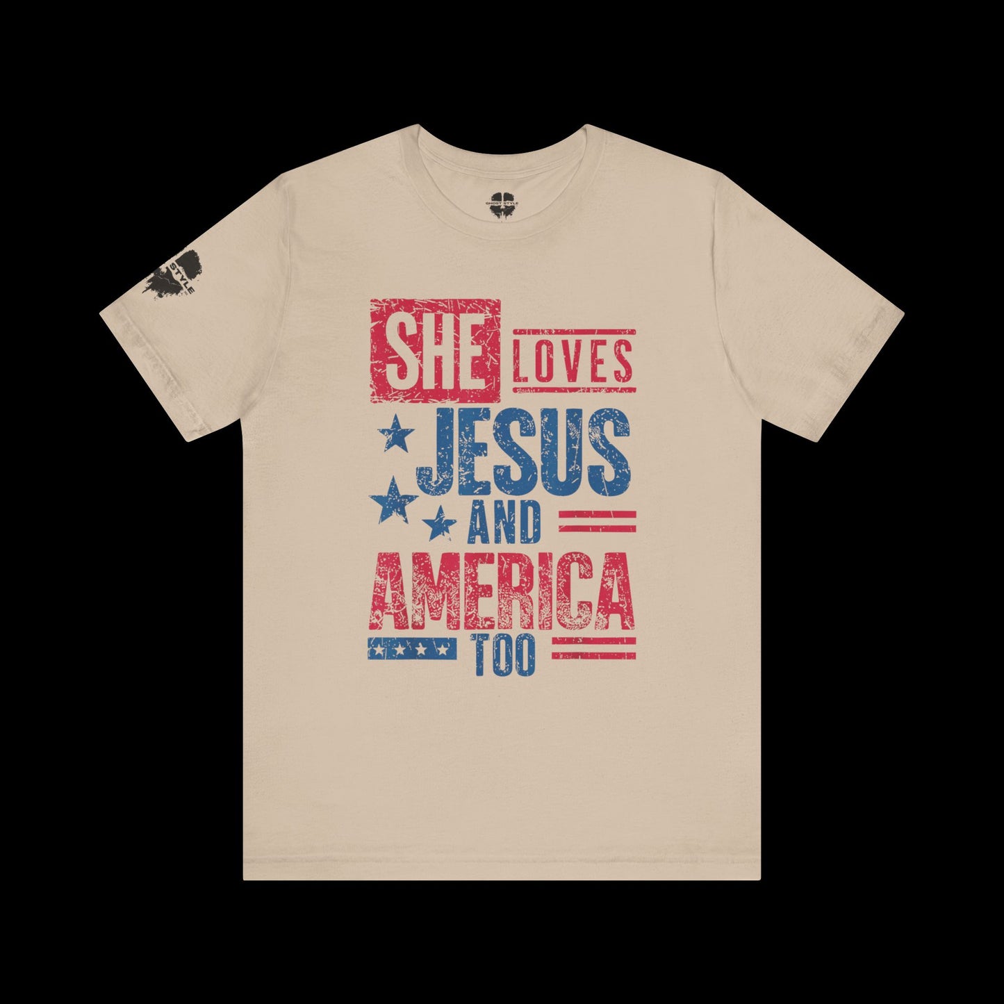 She Loves Jesus and America Tee