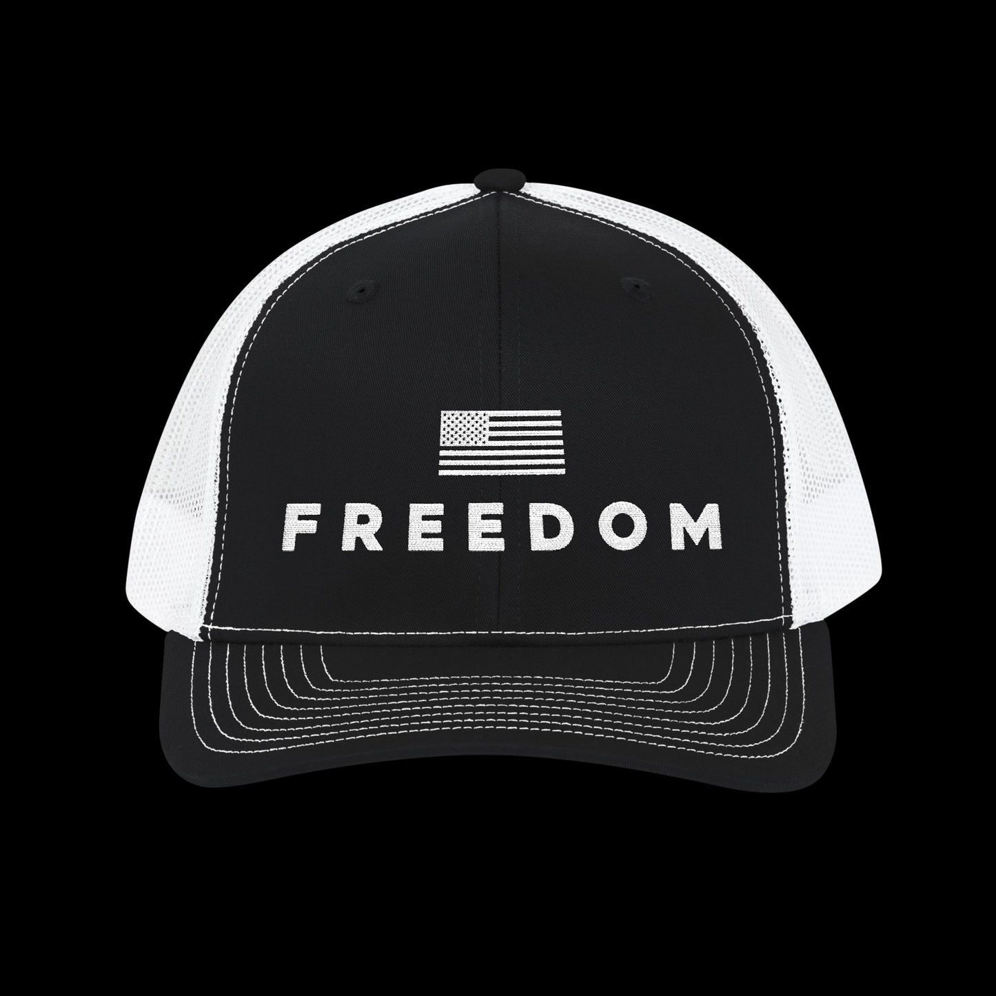 Embroidered Trucker Freedom Cap