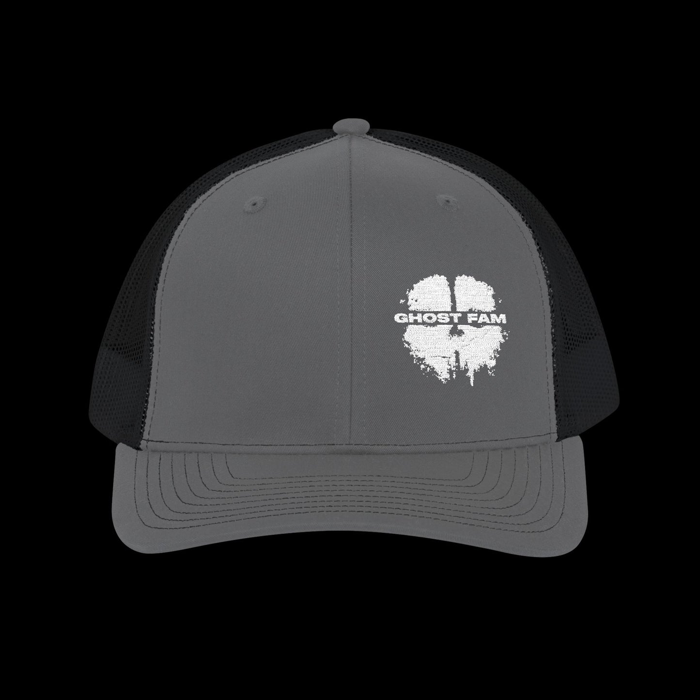Embroidered "Ghost Fam" Trucker Cap