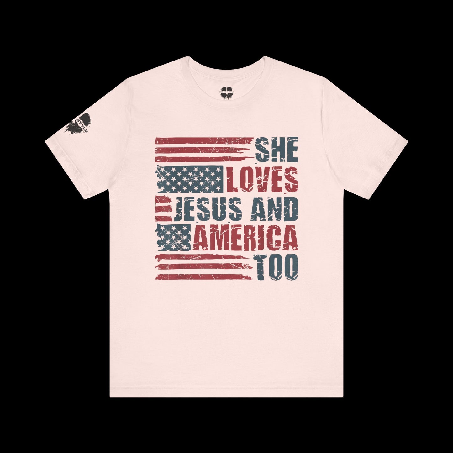 She Loves Jesus and America Tee