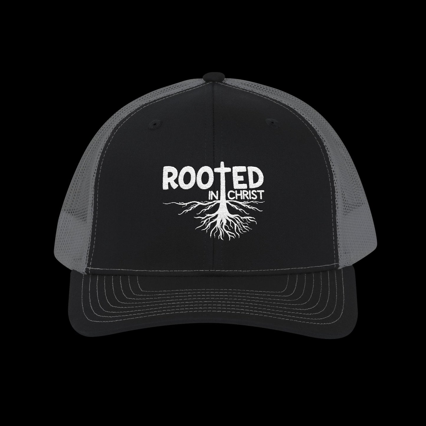 Embroidered "Rooted in Christ" Trucker Cap