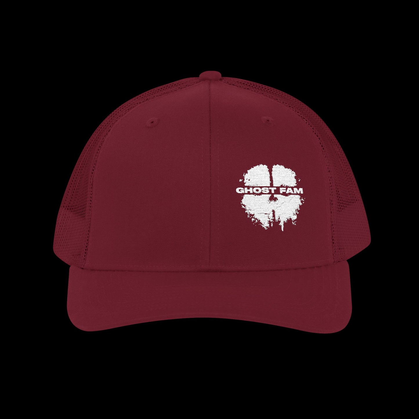 Embroidered "Ghost Fam" Trucker Cap