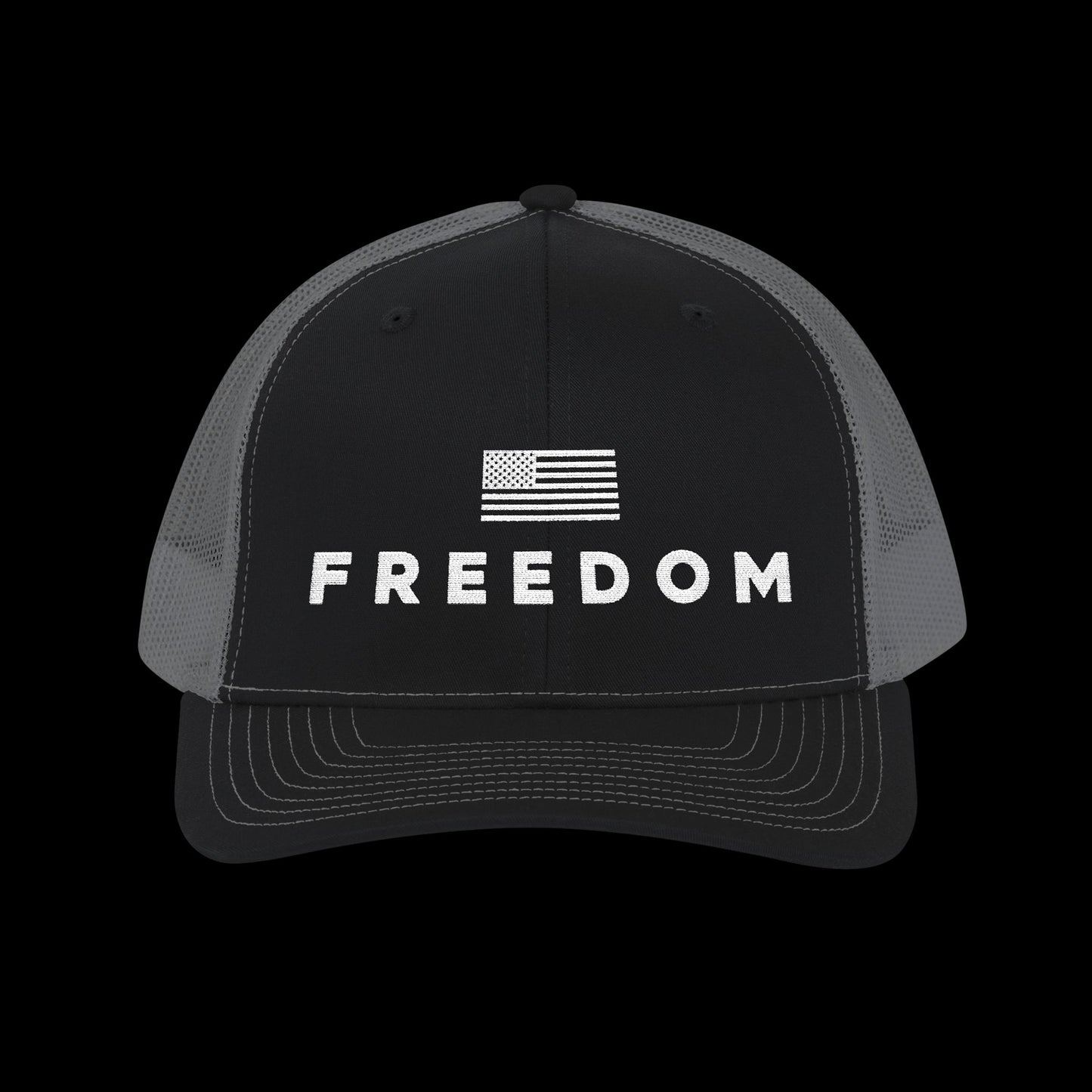 Embroidered Trucker Freedom Cap