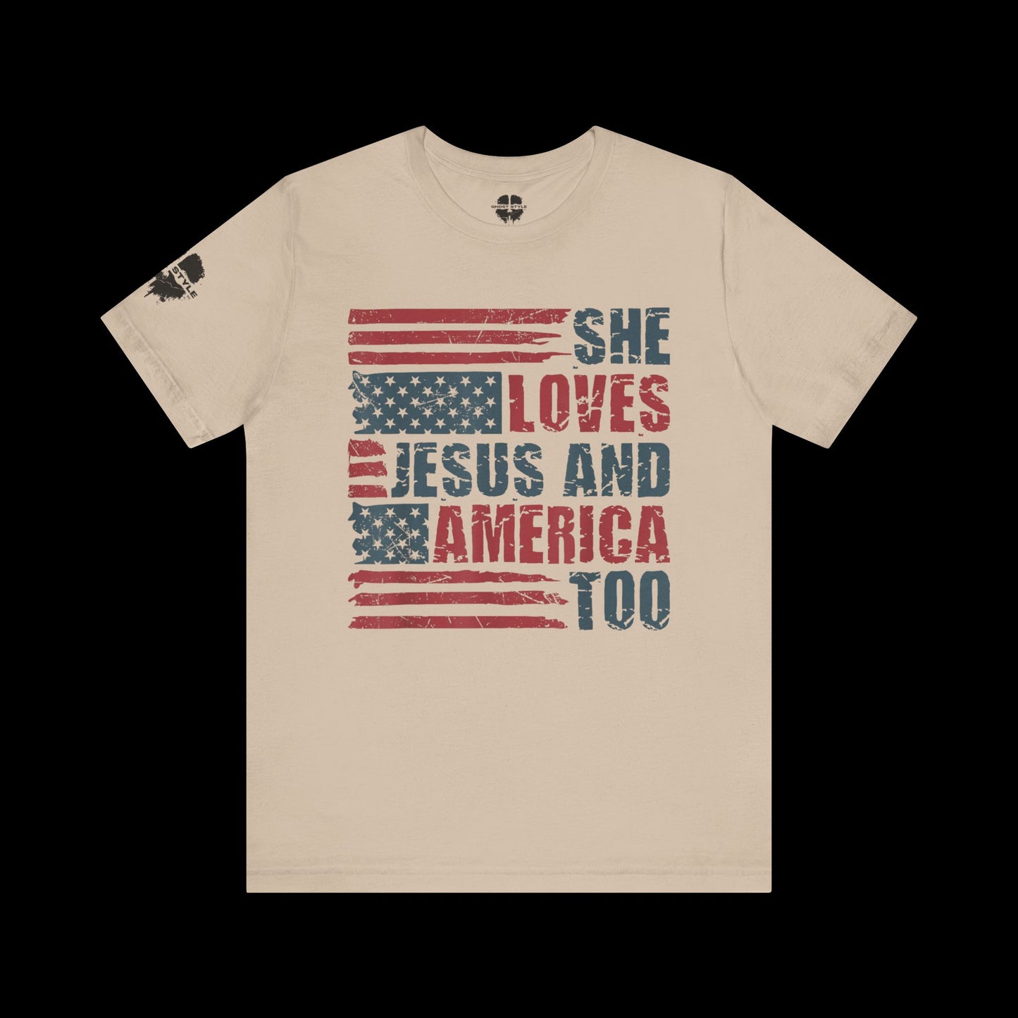 She Loves Jesus and America Tee
