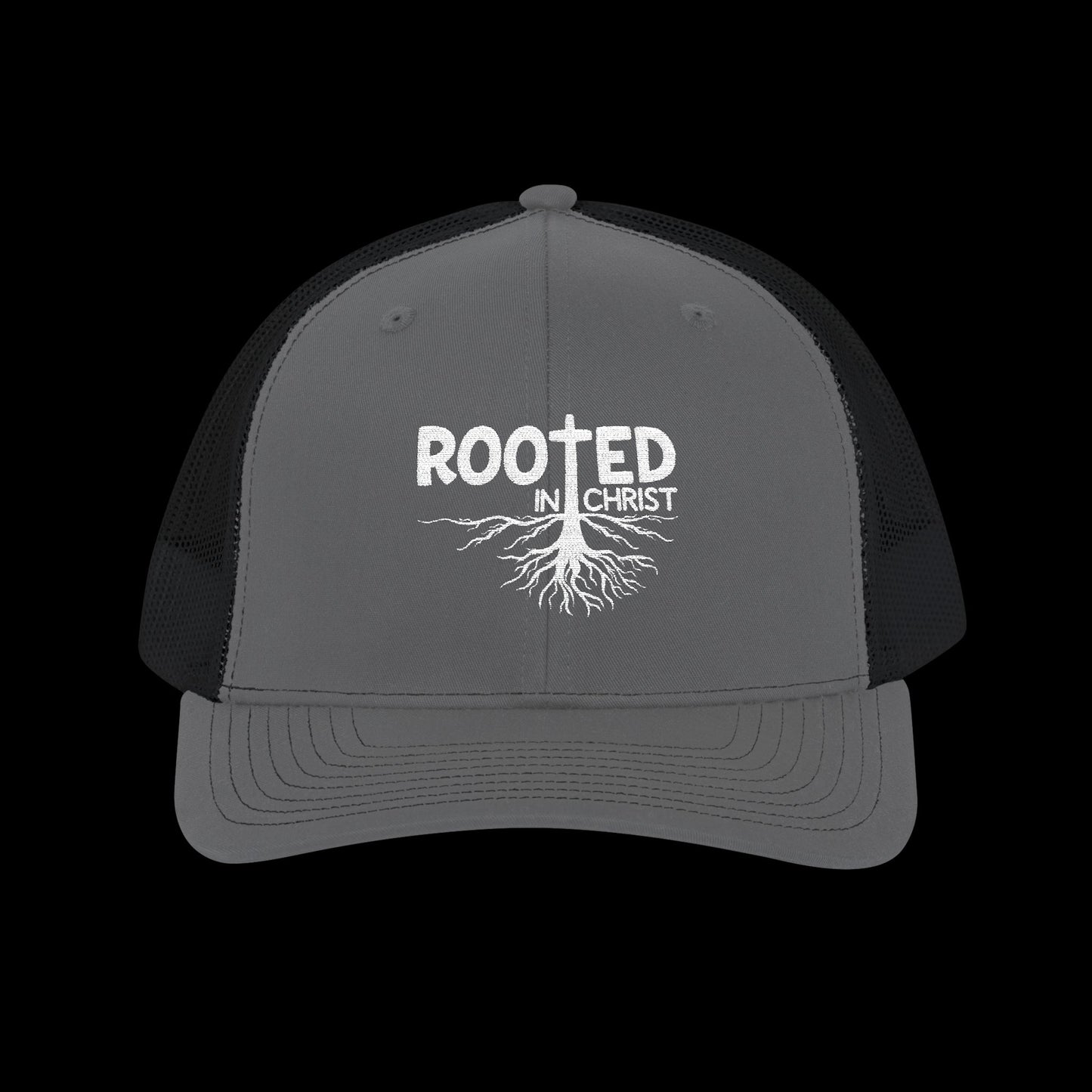 Embroidered "Rooted in Christ" Trucker Cap