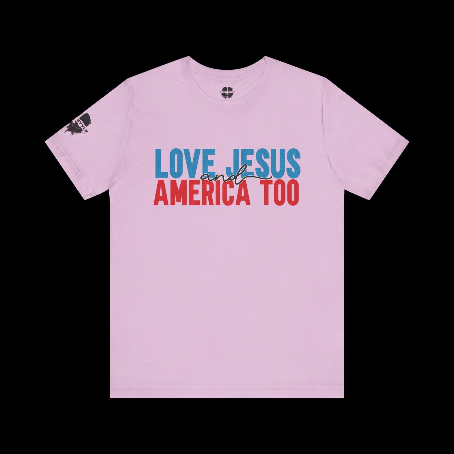 Loves Jesus and America Too Tee