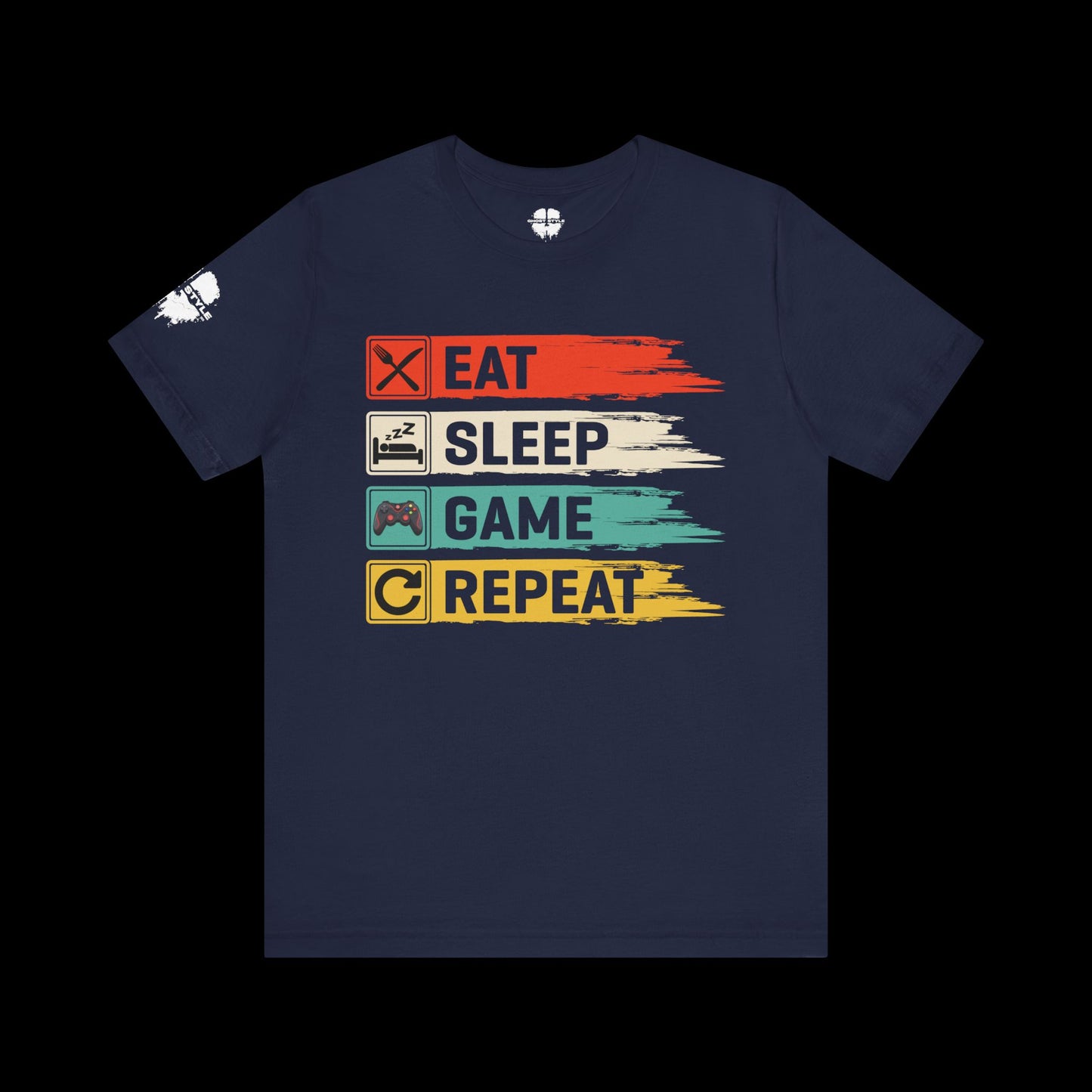 Eat Sleep Game Repeat Tee