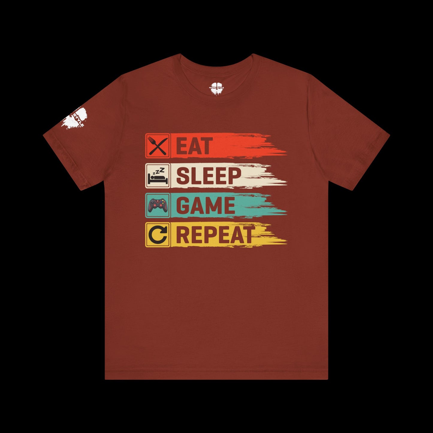Eat Sleep Game Repeat Tee