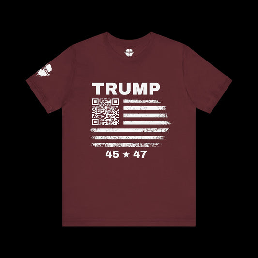 Trump 45|47 QR Code Tee