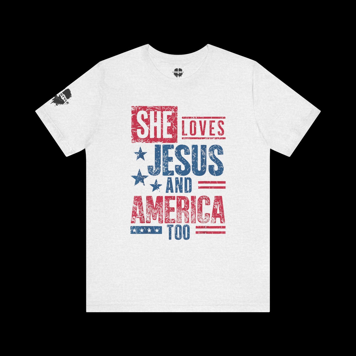 She Loves Jesus and America Tee