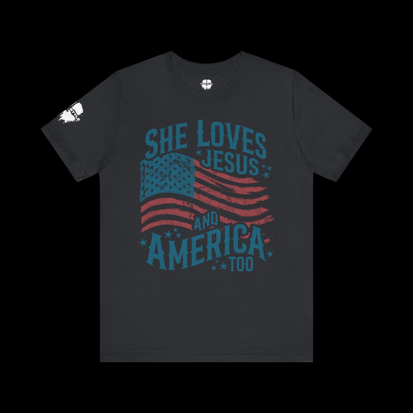 She Loves Jesus and America Tee