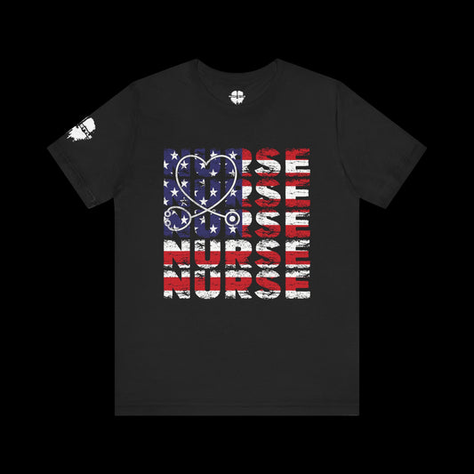 Nurse American Flag