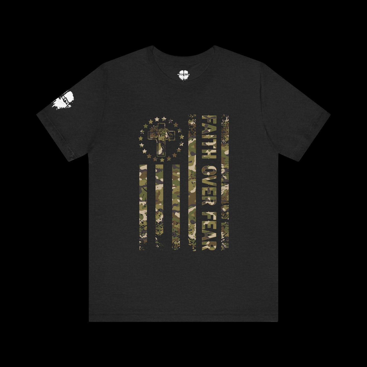 Faith Over Fear Camo Tee