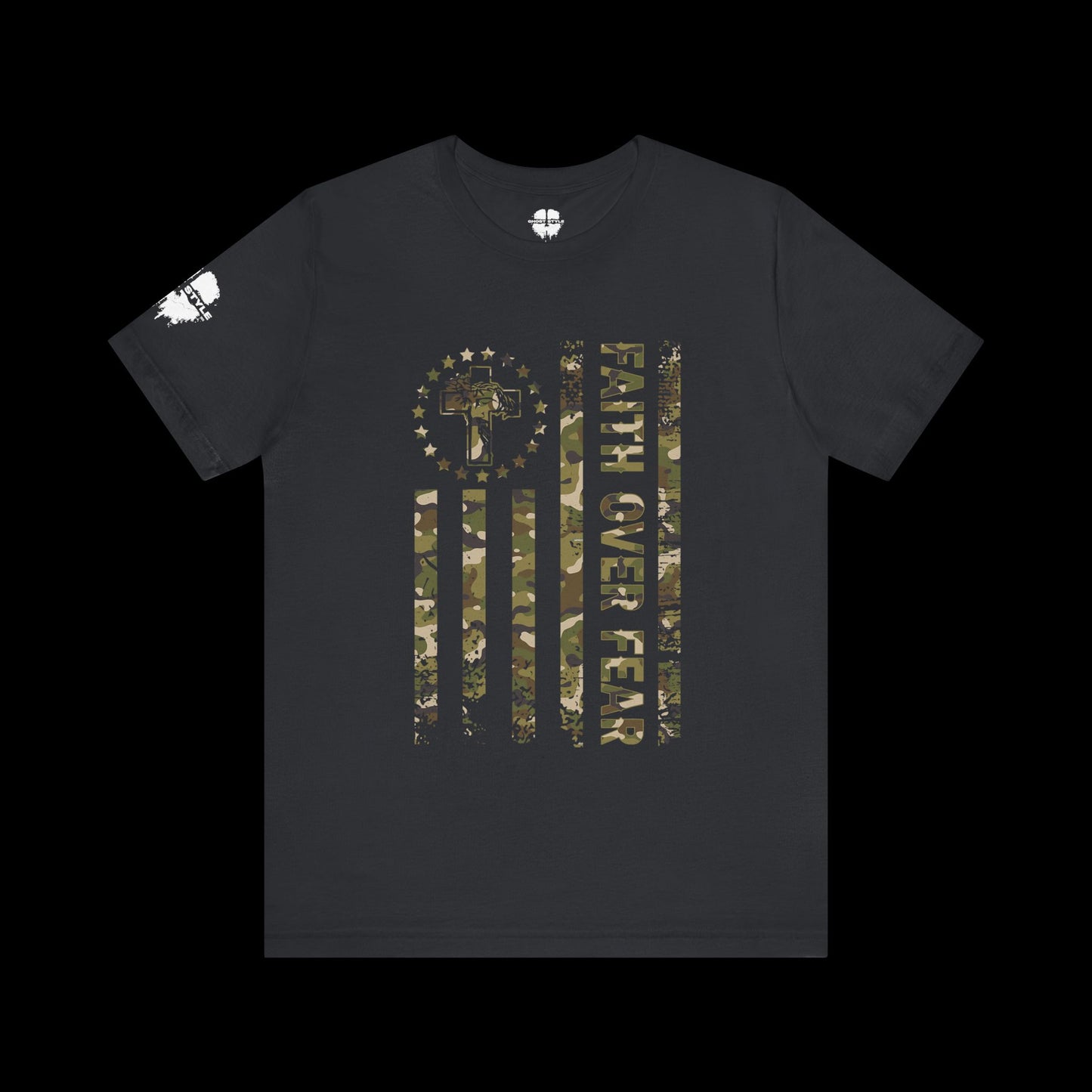 Faith Over Fear Camo Tee