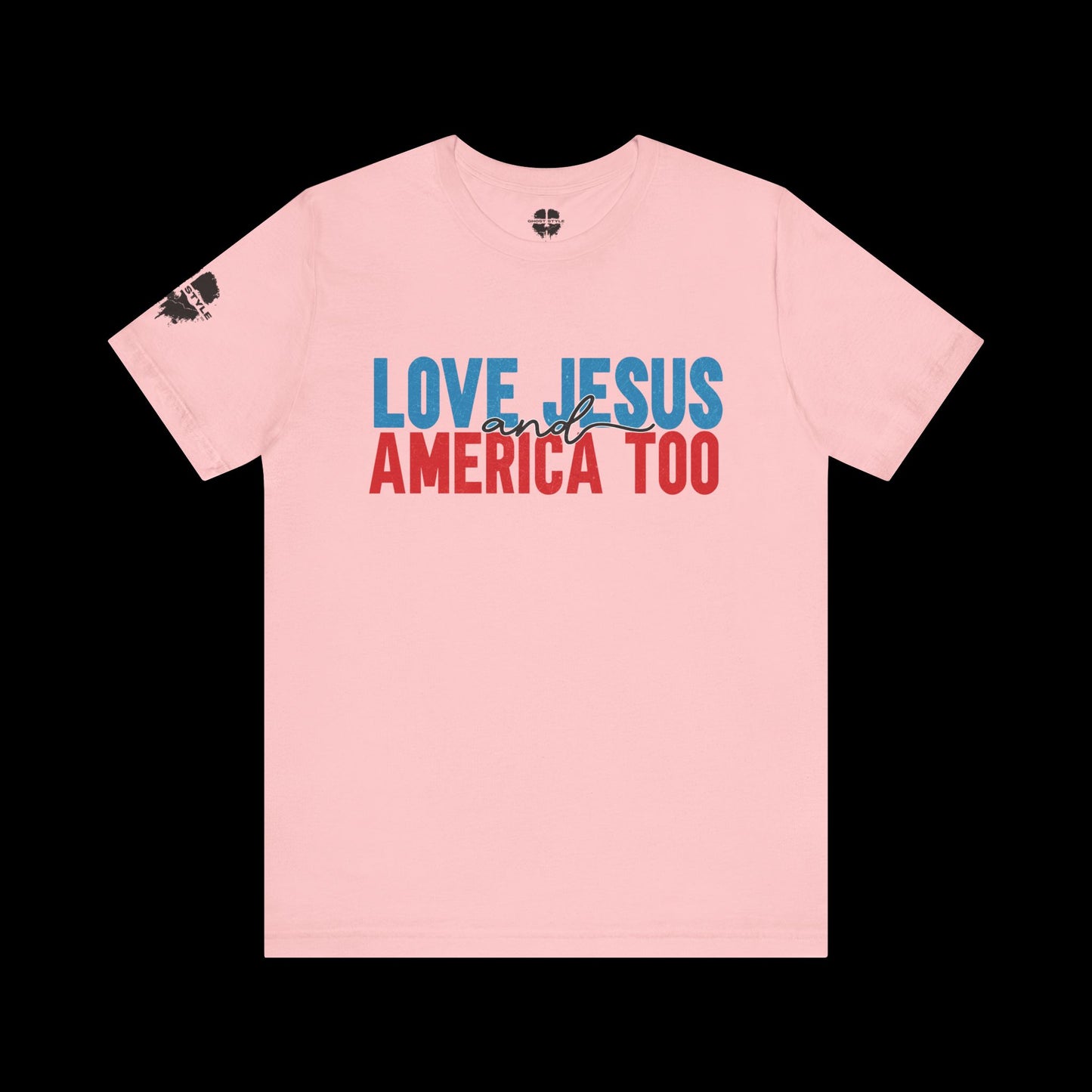 Loves Jesus and America Too Tee